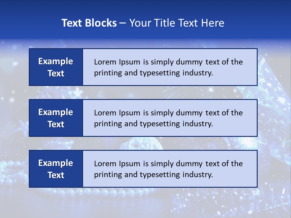 Copyspace Sparkle Holiday PowerPoint Template