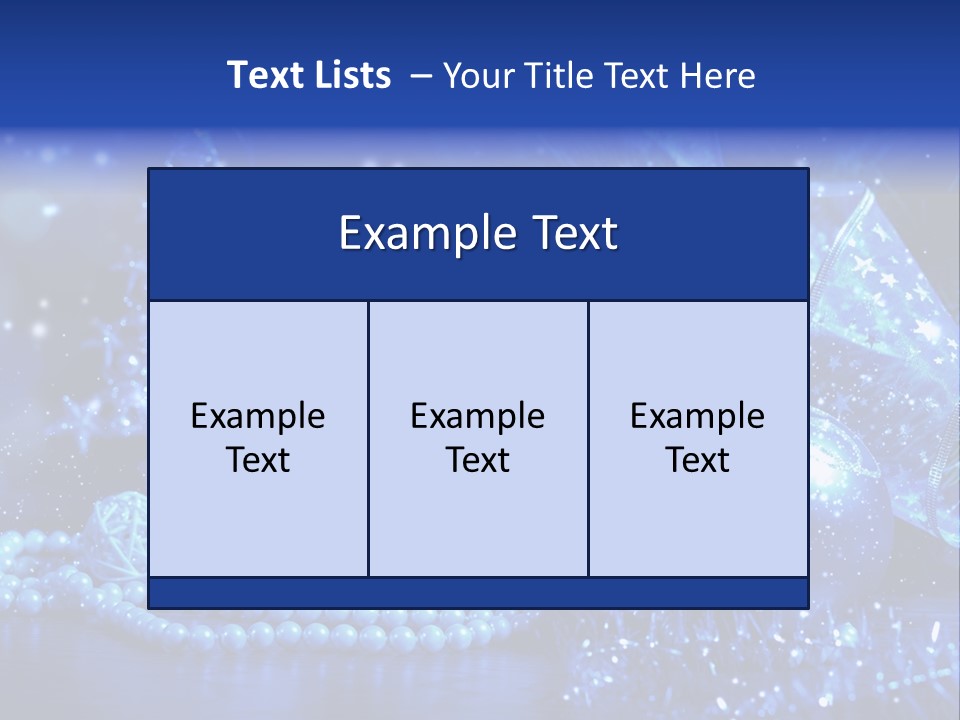 Copyspace Sparkle Holiday PowerPoint Template