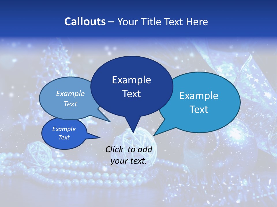 Copyspace Sparkle Holiday PowerPoint Template