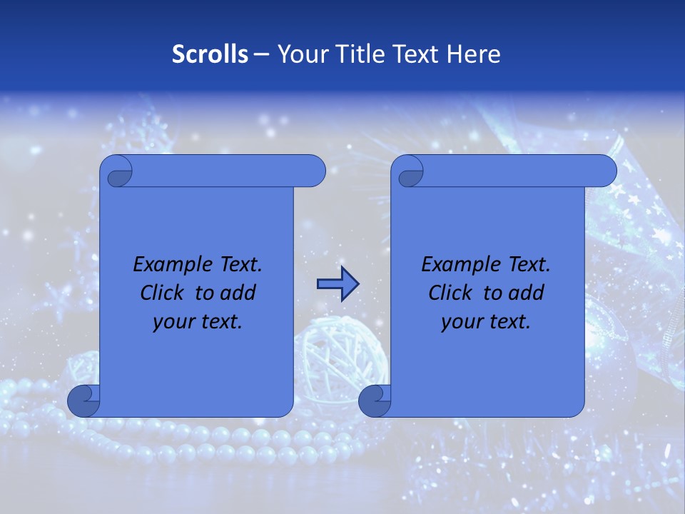 Copyspace Sparkle Holiday PowerPoint Template