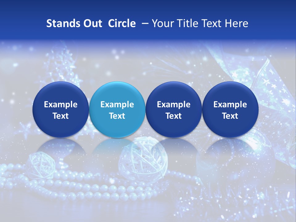 Copyspace Sparkle Holiday PowerPoint Template