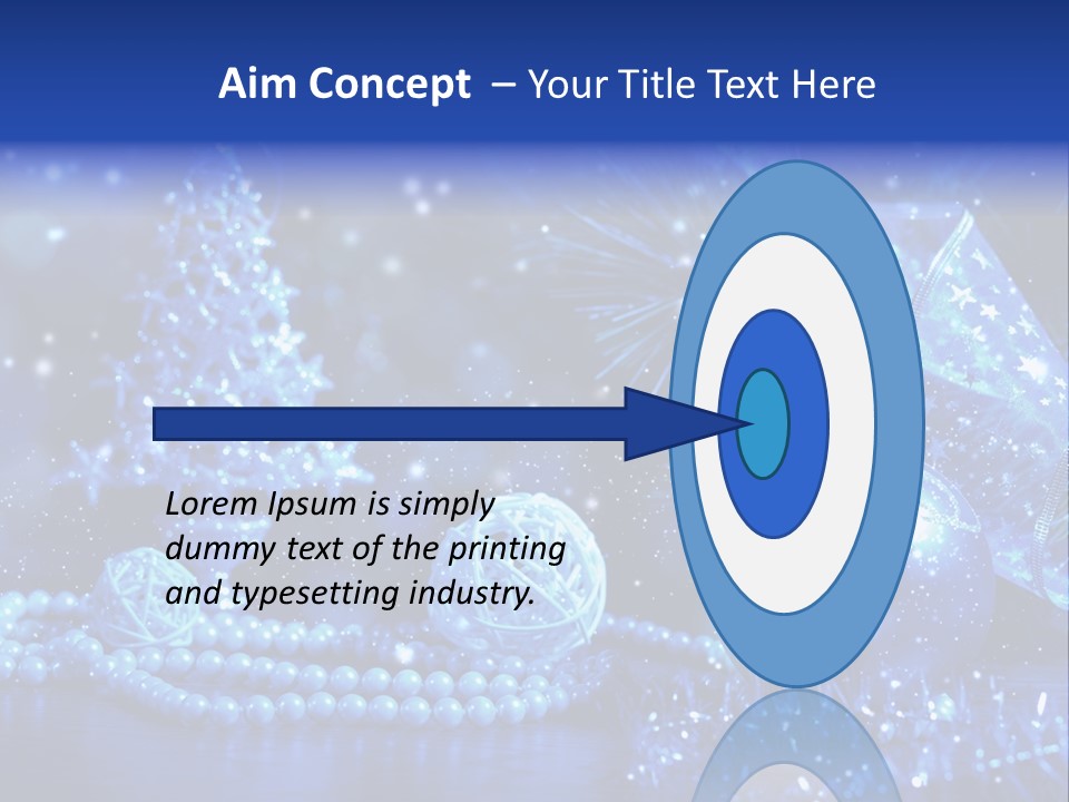 Copyspace Sparkle Holiday PowerPoint Template