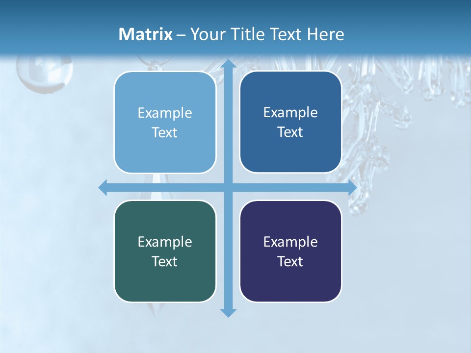 Ice Shape Winter PowerPoint Template
