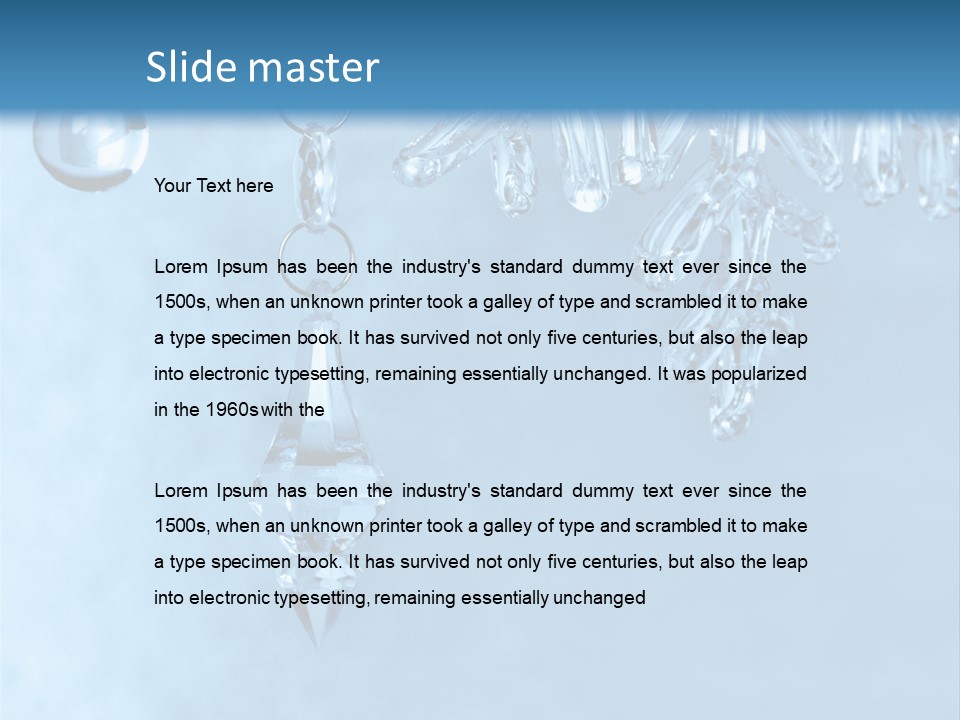 Ice Shape Winter PowerPoint Template