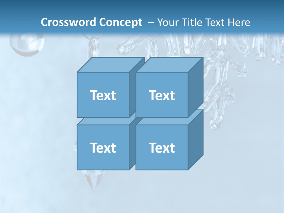 Ice Shape Winter PowerPoint Template