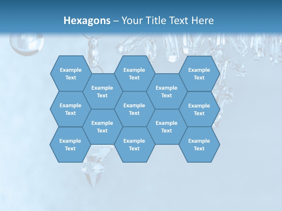 Ice Shape Winter PowerPoint Template