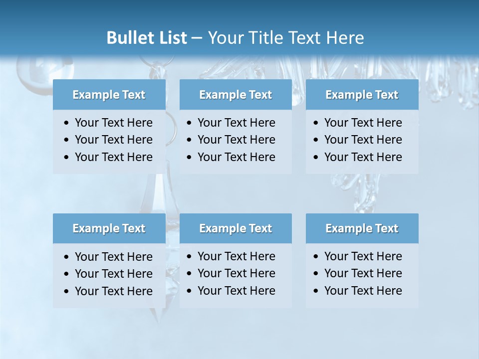 Ice Shape Winter PowerPoint Template