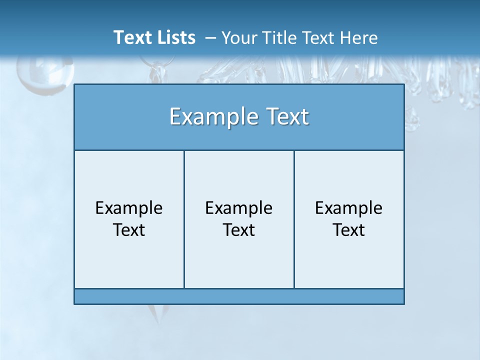 Ice Shape Winter PowerPoint Template