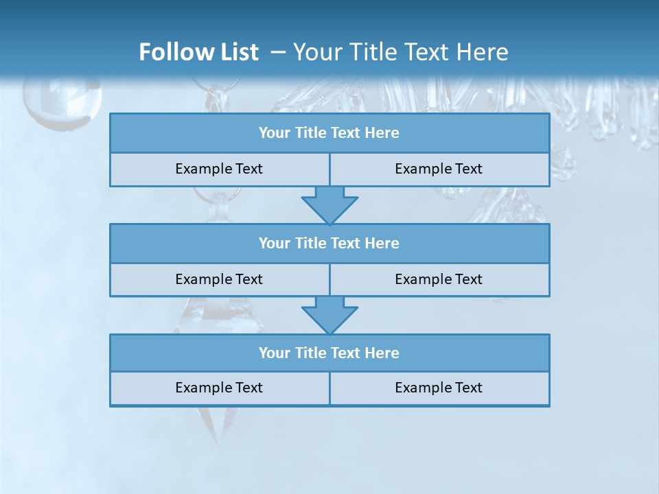 Ice Shape Winter PowerPoint Template