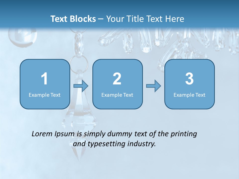 Ice Shape Winter PowerPoint Template