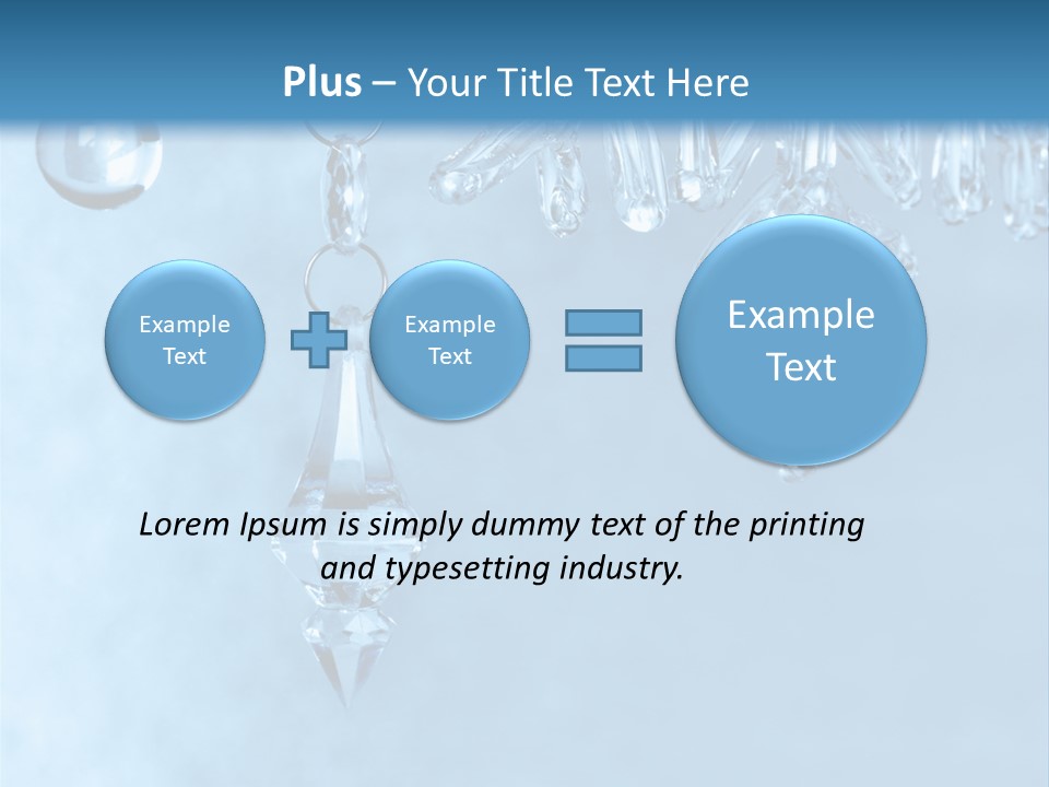 Ice Shape Winter PowerPoint Template