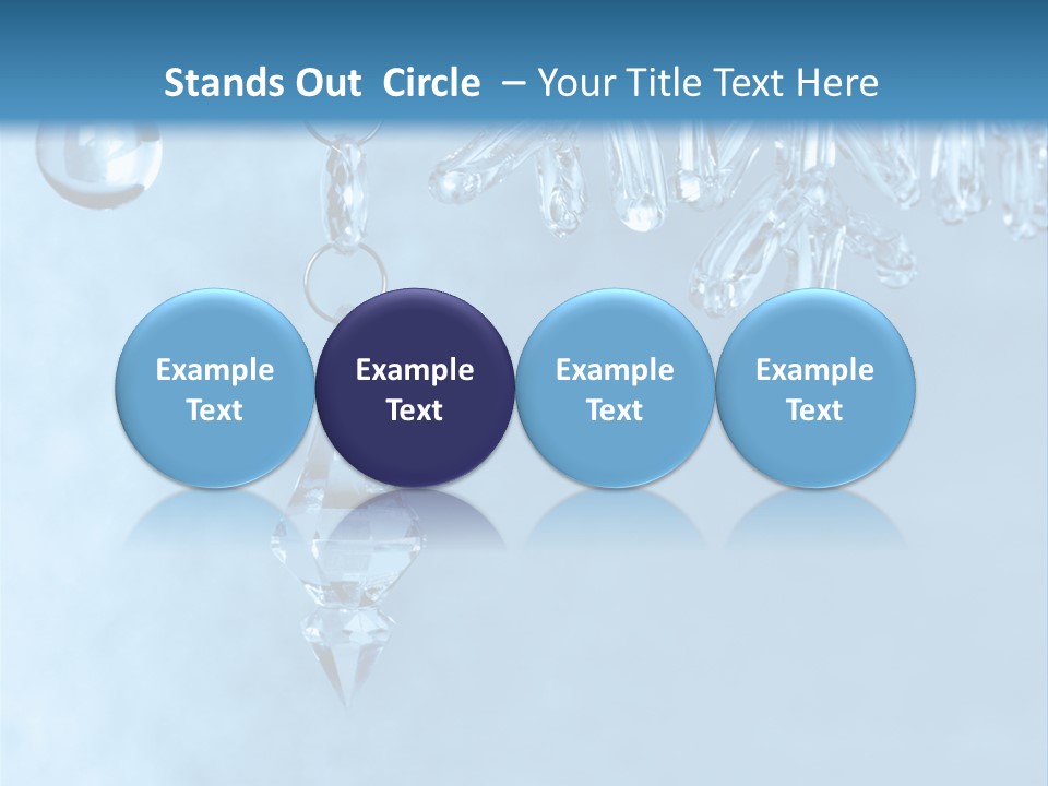 Ice Shape Winter PowerPoint Template
