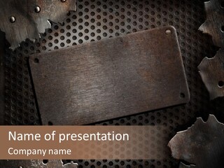 Metallic Sheet Retro PowerPoint Template