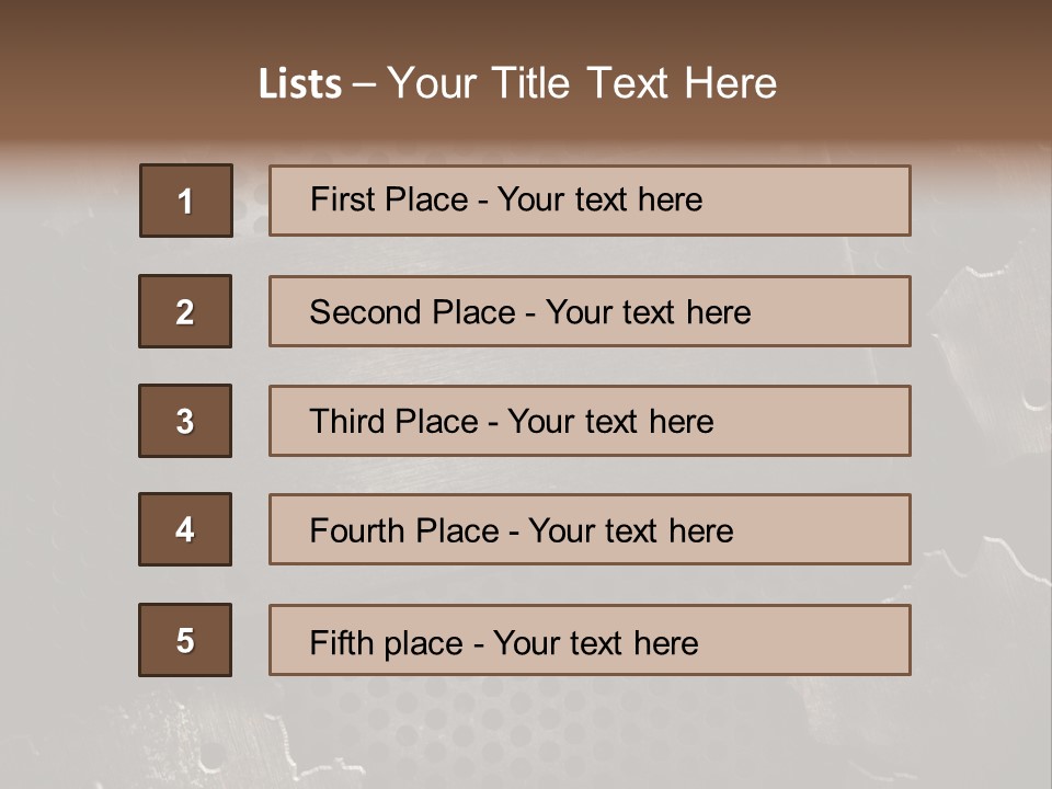 Metallic Sheet Retro PowerPoint Template