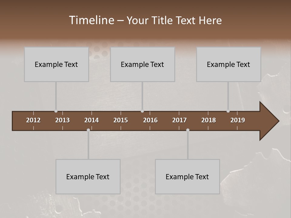 Metallic Sheet Retro PowerPoint Template