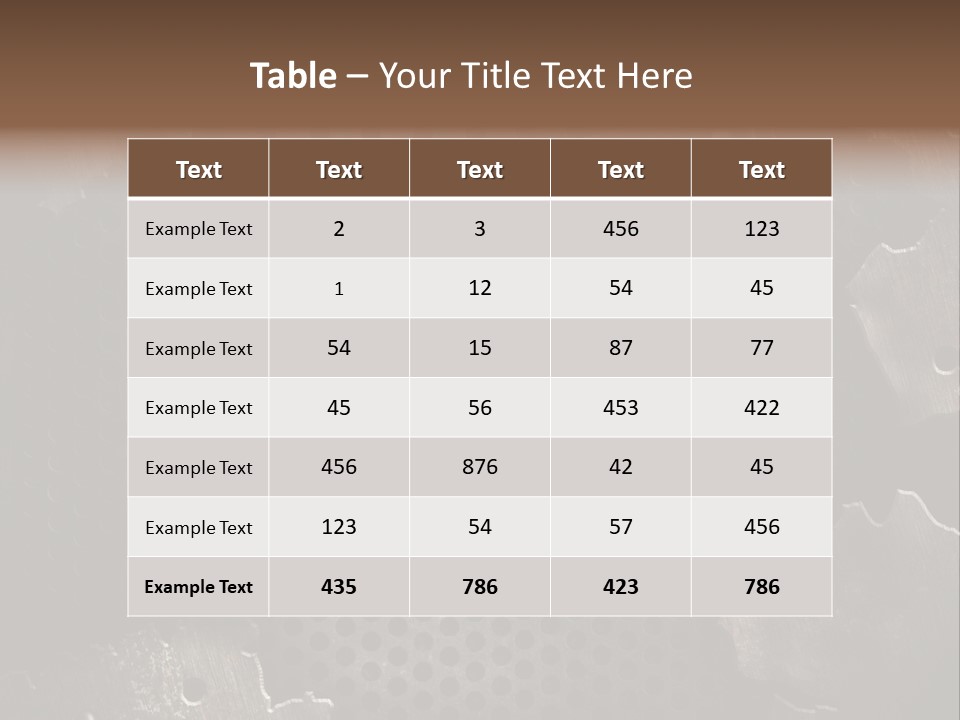 Metallic Sheet Retro PowerPoint Template