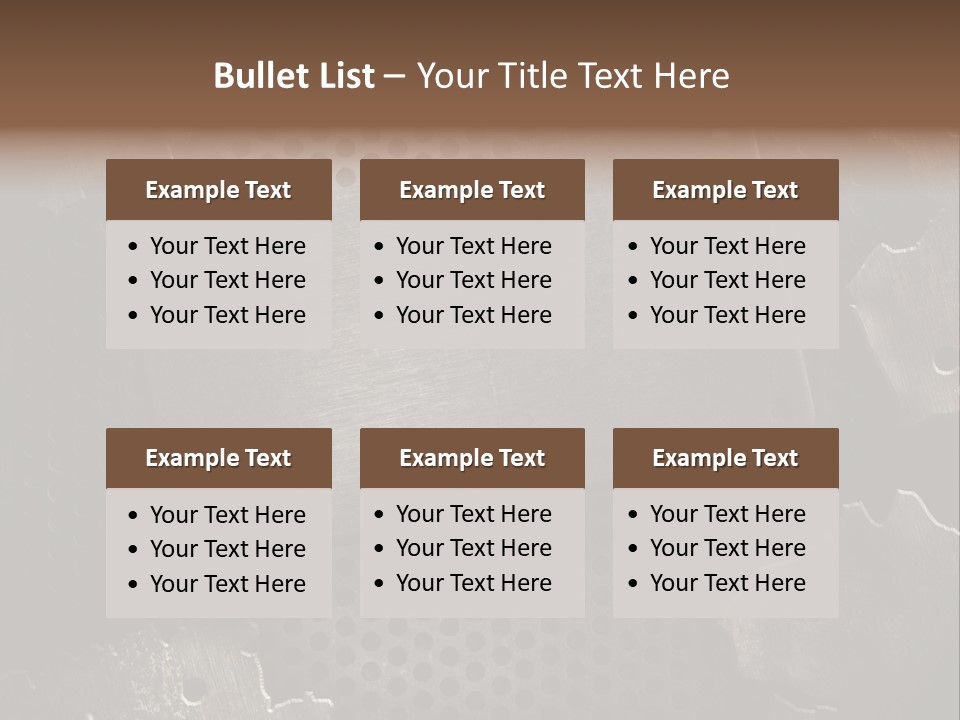 Metallic Sheet Retro PowerPoint Template