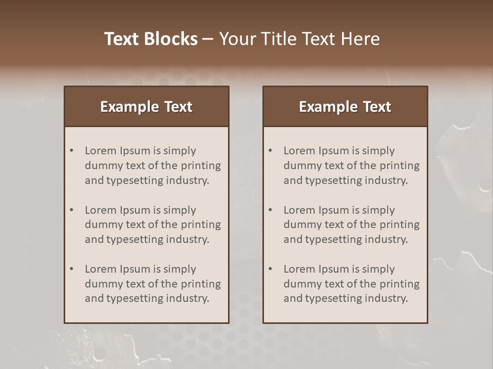 Metallic Sheet Retro PowerPoint Template