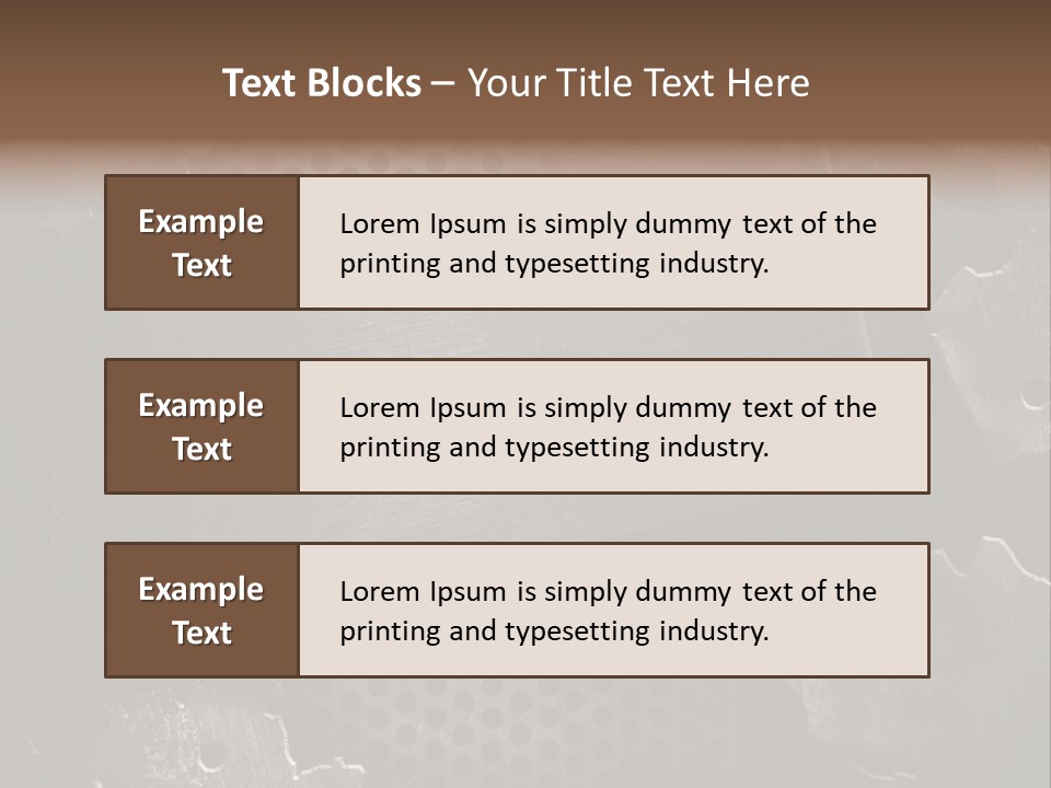 Metallic Sheet Retro PowerPoint Template