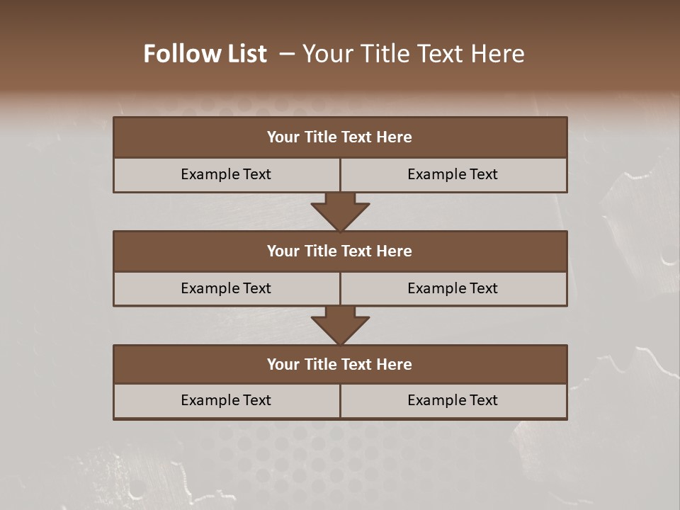 Metallic Sheet Retro PowerPoint Template