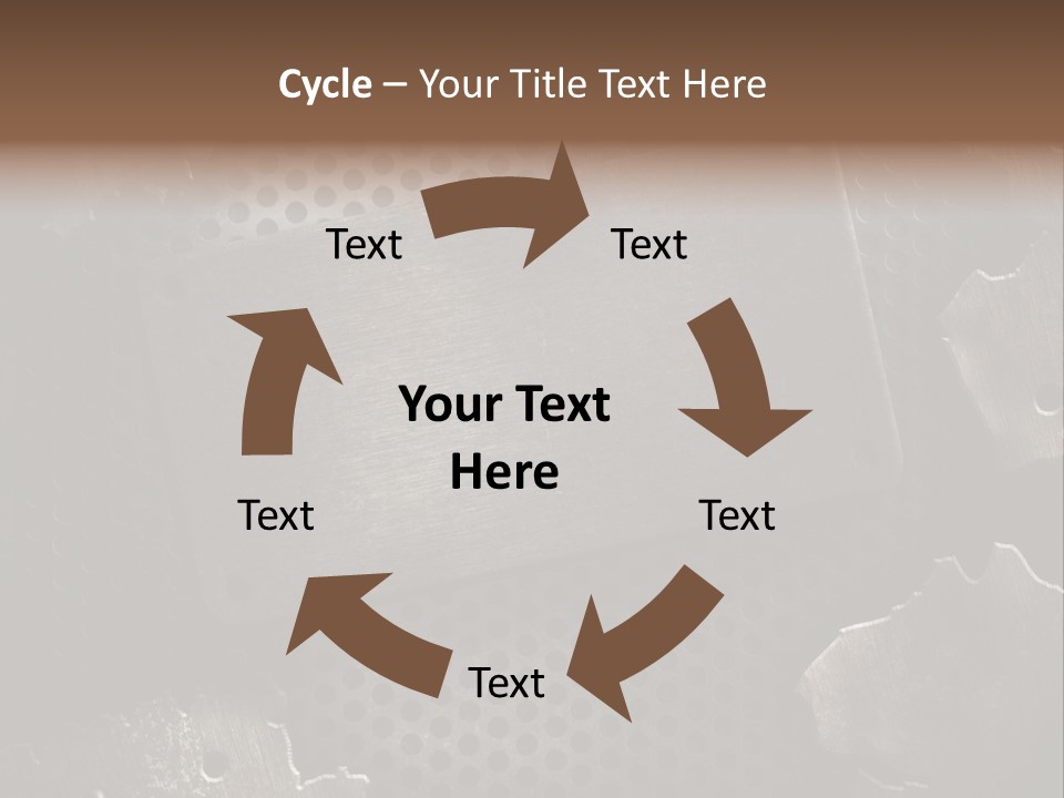 Metallic Sheet Retro PowerPoint Template