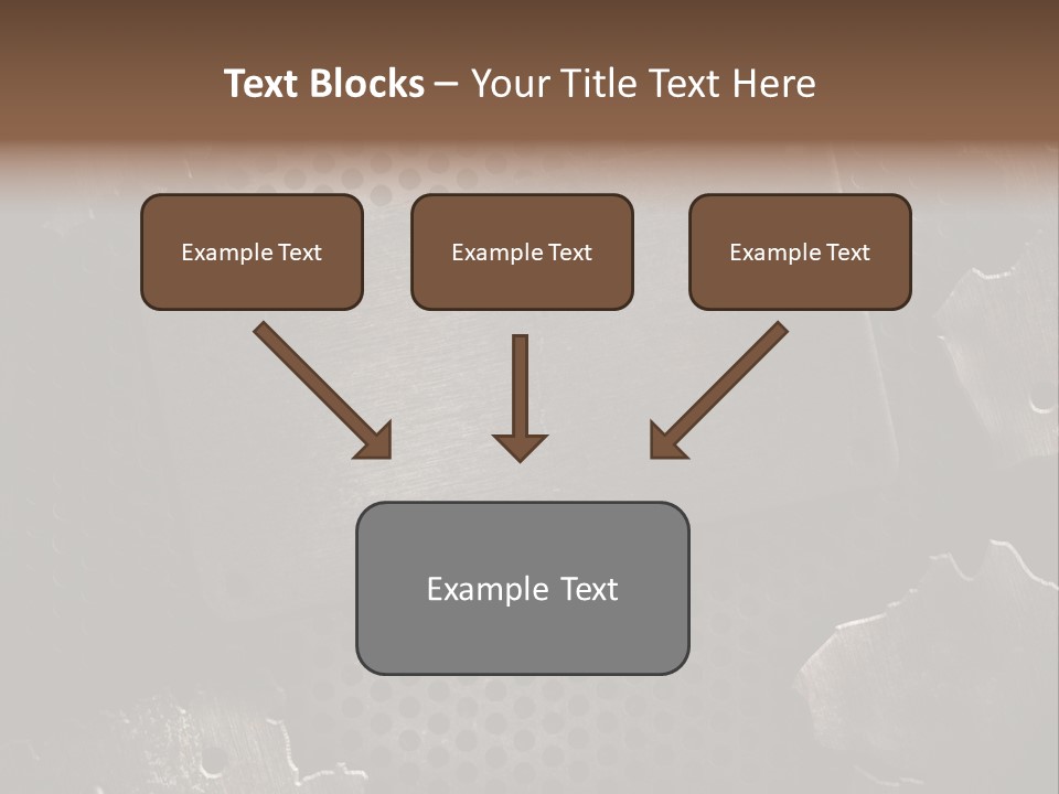 Metallic Sheet Retro PowerPoint Template