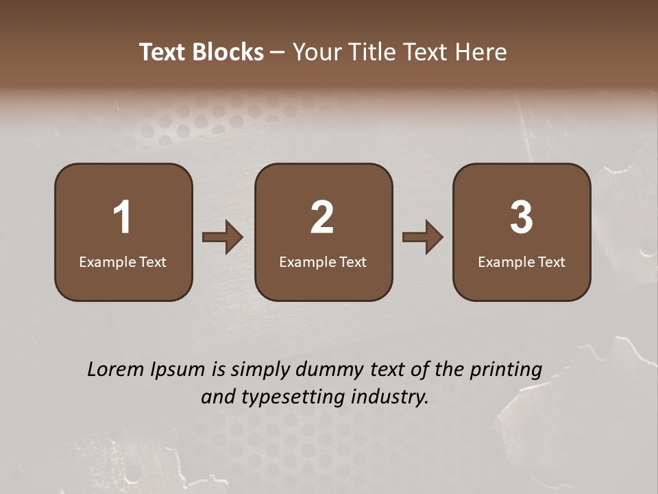 Metallic Sheet Retro PowerPoint Template