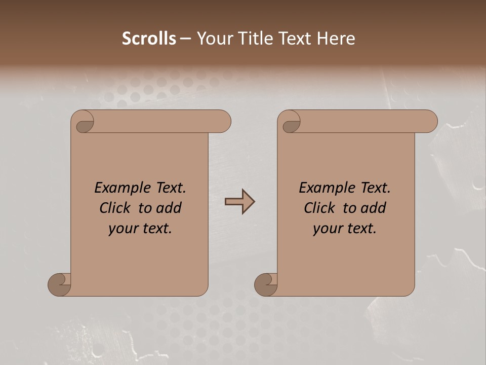 Metallic Sheet Retro PowerPoint Template
