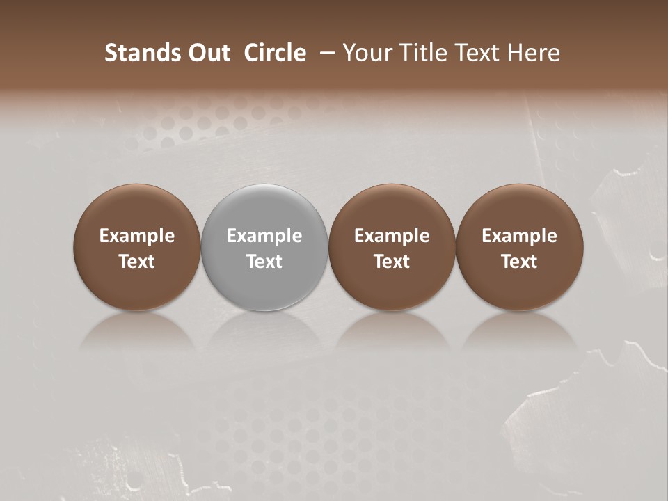 Metallic Sheet Retro PowerPoint Template