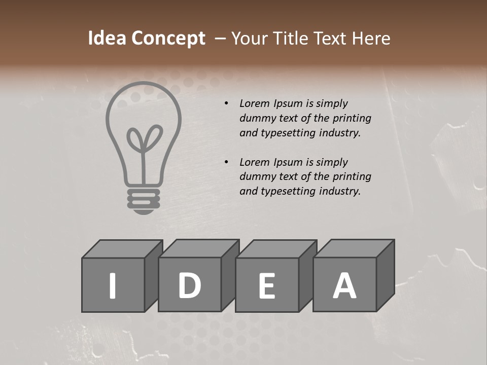 Metallic Sheet Retro PowerPoint Template