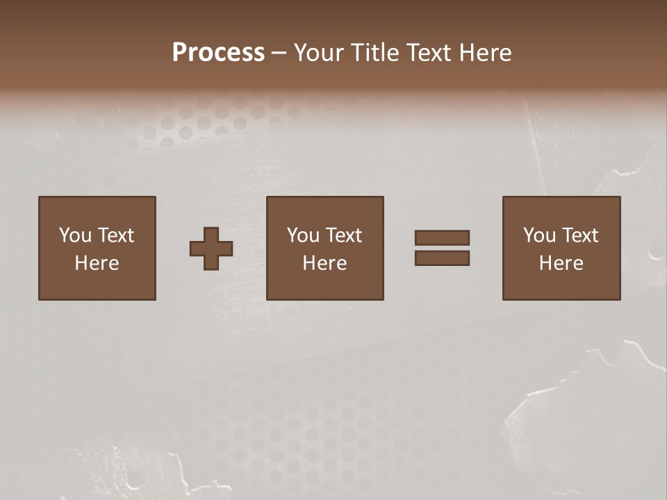 Metallic Sheet Retro PowerPoint Template