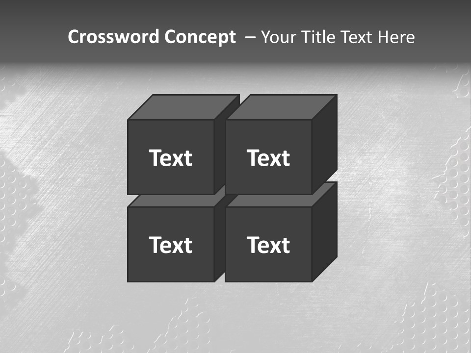 Space Pattern Silver PowerPoint Template