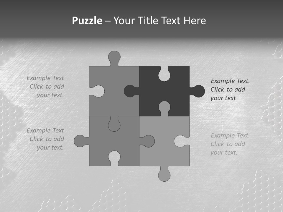 Space Pattern Silver PowerPoint Template