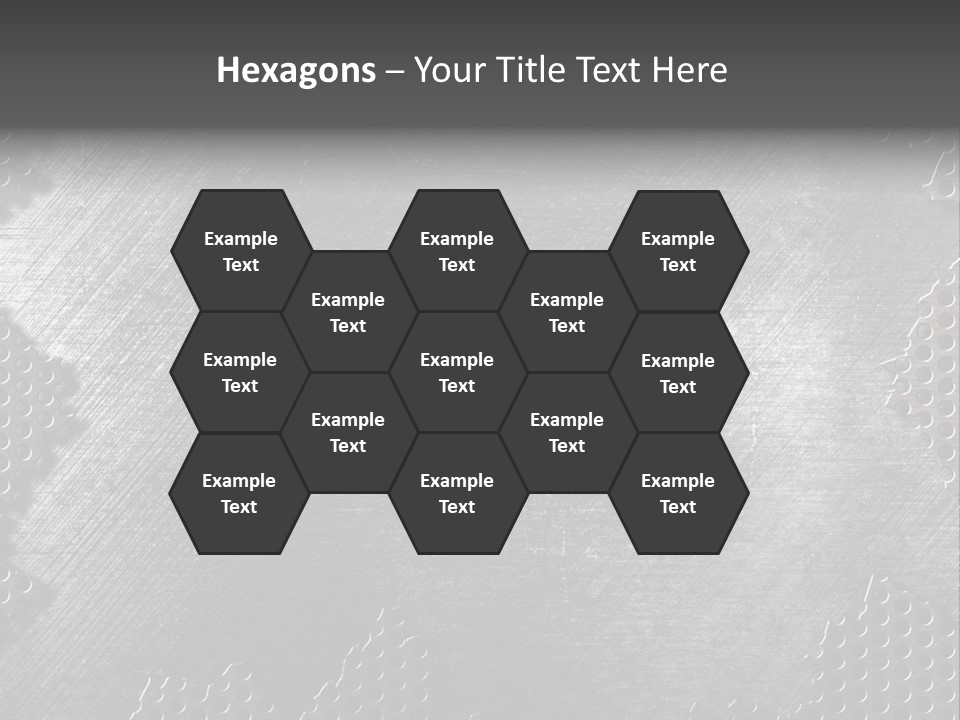 Space Pattern Silver PowerPoint Template