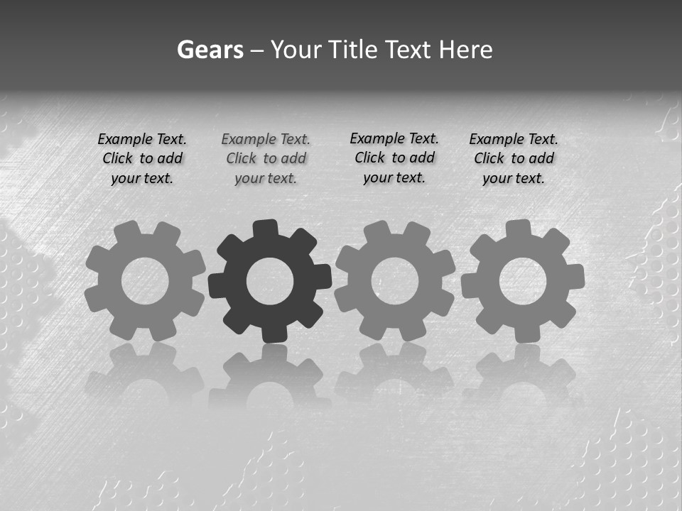 Space Pattern Silver PowerPoint Template