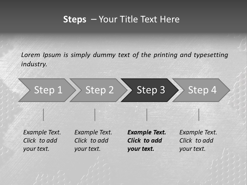Space Pattern Silver PowerPoint Template