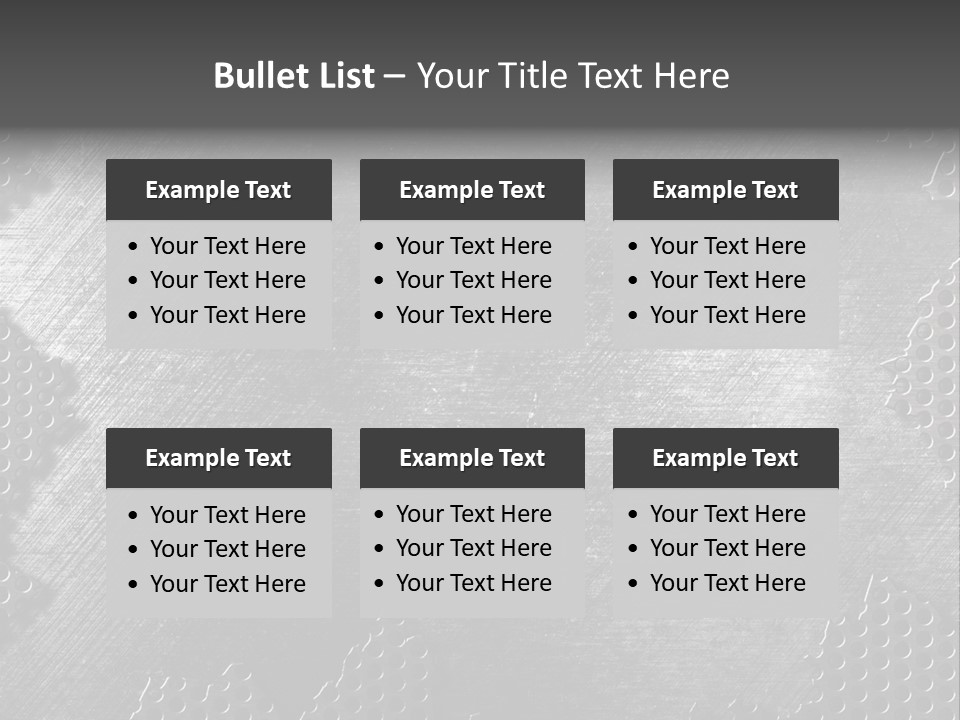 Space Pattern Silver PowerPoint Template
