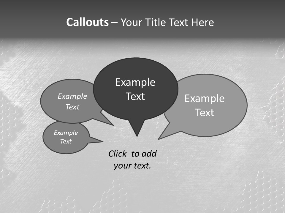 Space Pattern Silver PowerPoint Template