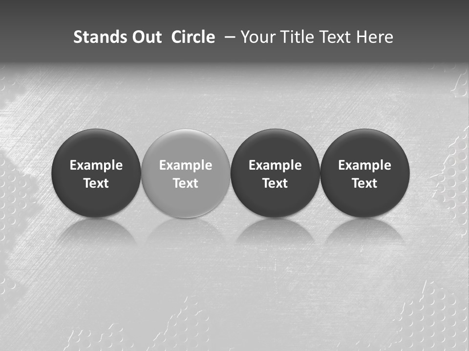 Space Pattern Silver PowerPoint Template