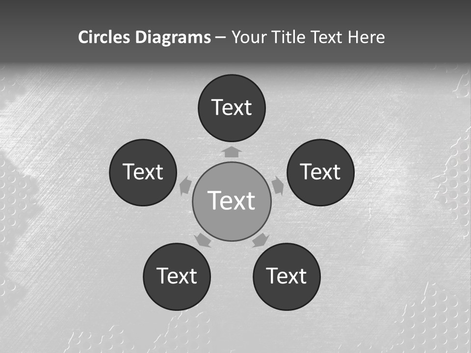 Space Pattern Silver PowerPoint Template