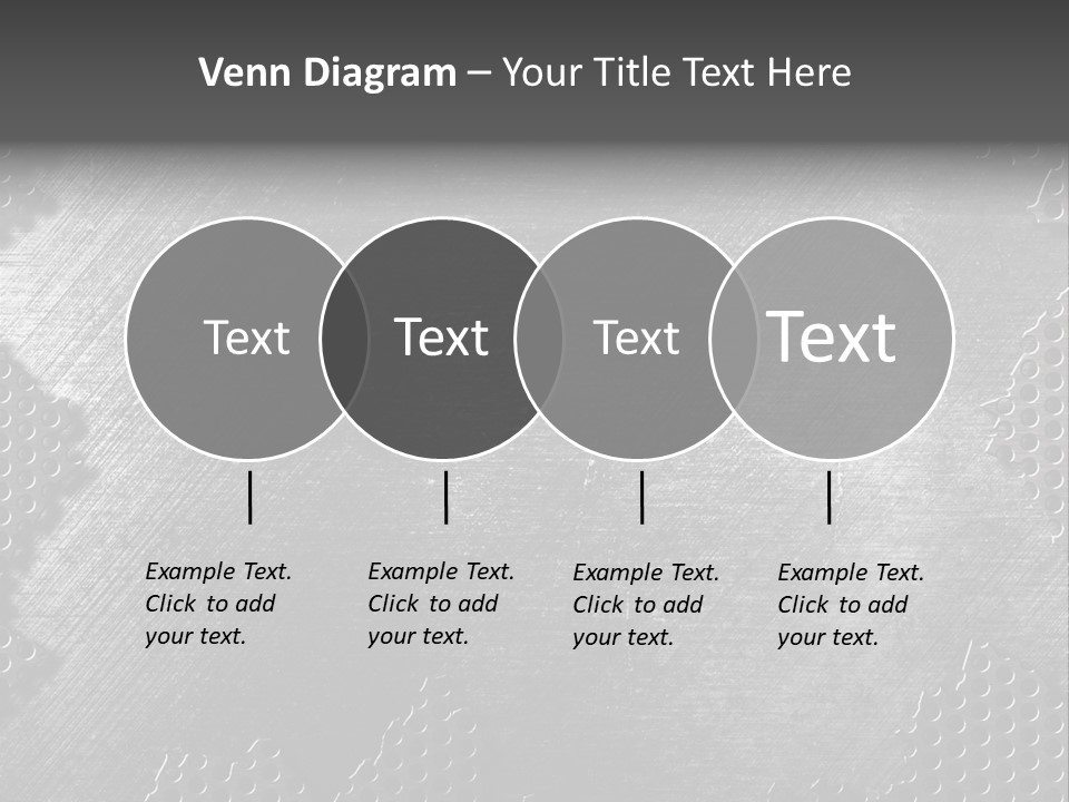 Space Pattern Silver PowerPoint Template