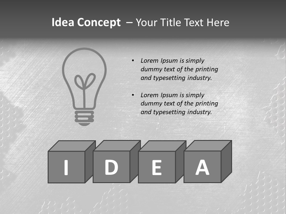 Space Pattern Silver PowerPoint Template