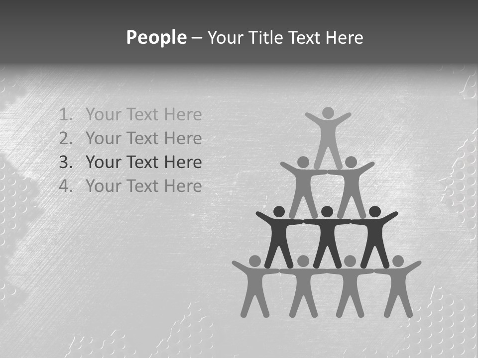 Space Pattern Silver PowerPoint Template