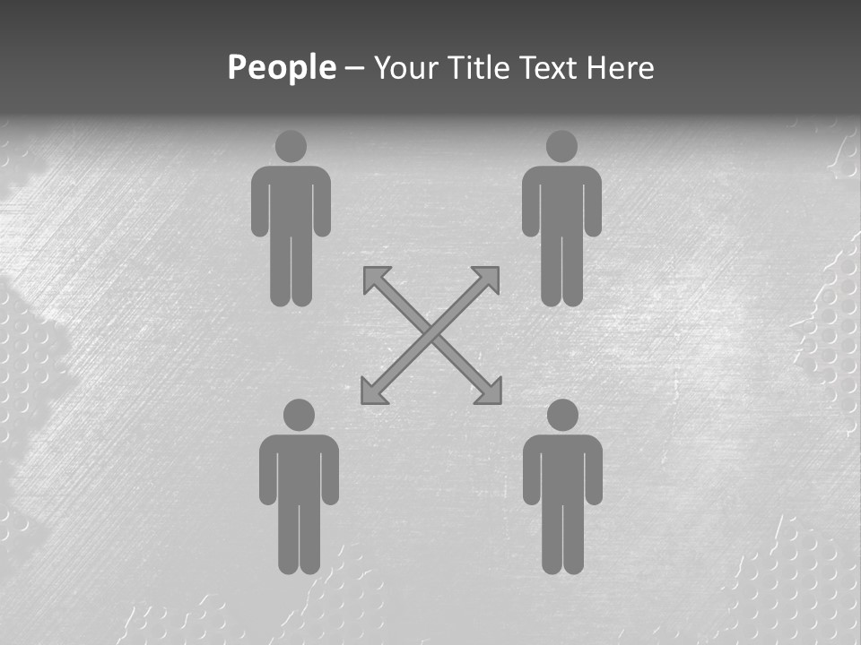 Space Pattern Silver PowerPoint Template