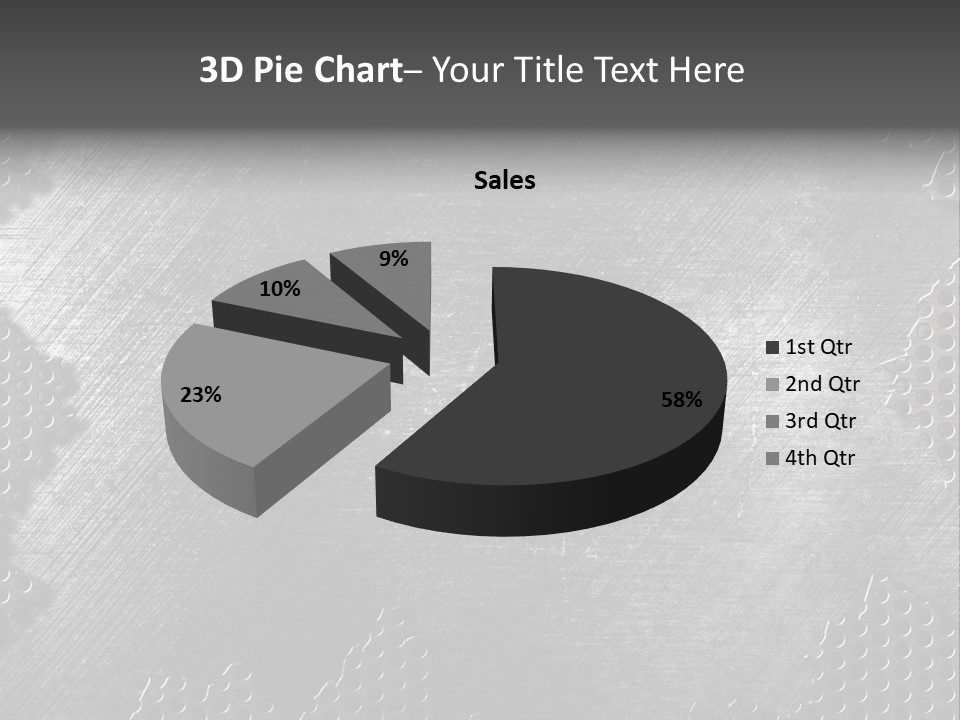 Space Pattern Silver PowerPoint Template