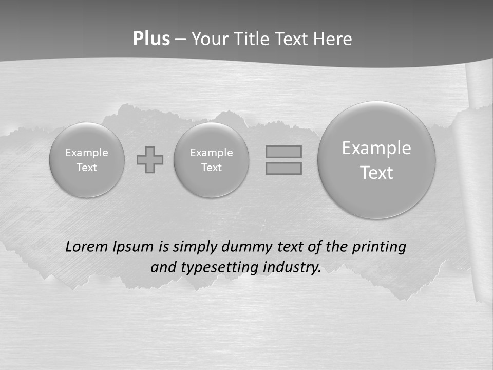 Copy Advertising Metal PowerPoint Template