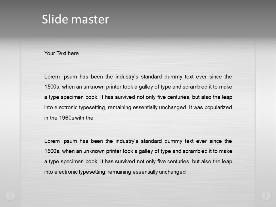 Edges Framed Brushing PowerPoint Template