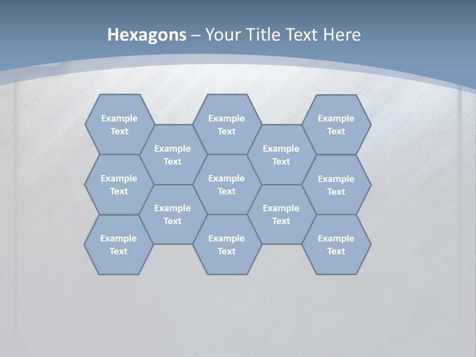 Wall Silver Aluminum PowerPoint Template