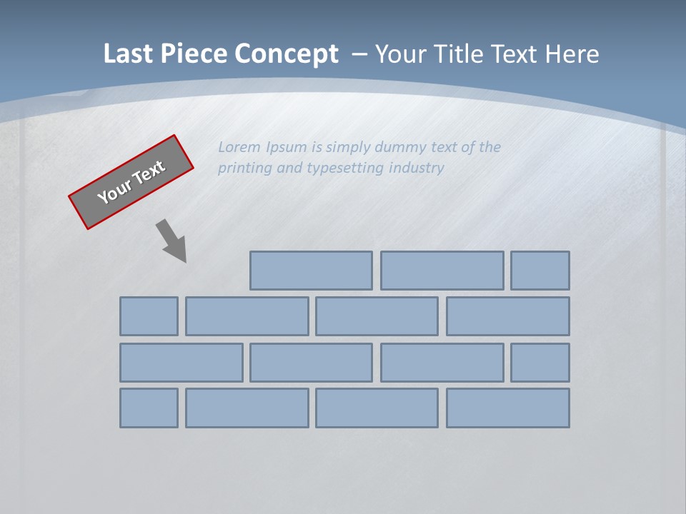 Wall Silver Aluminum PowerPoint Template