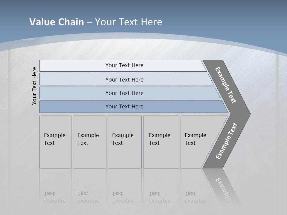 Wall Silver Aluminum PowerPoint Template